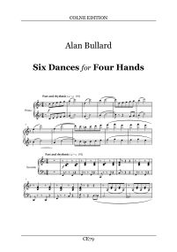 Bullard: Six Dances for Four Hands published by Colne